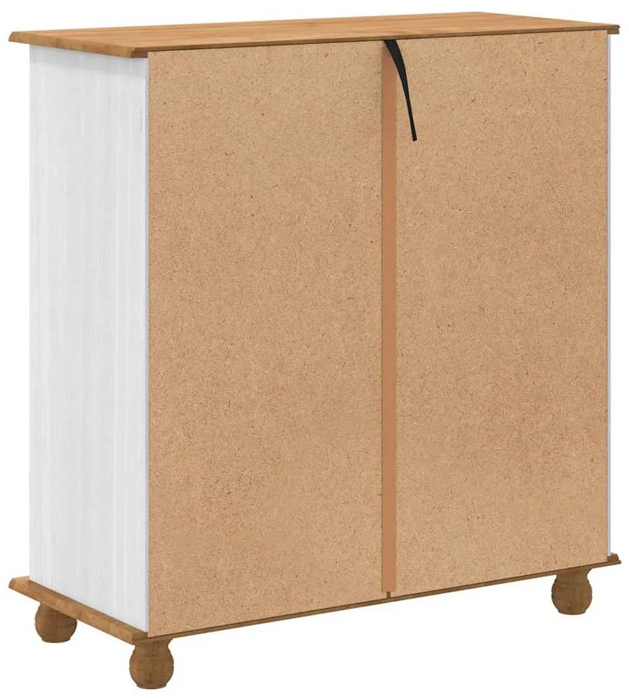 Cômoda "ASKIM" Branca 91x40x95,5 cm Madeira Sólida de Pinho