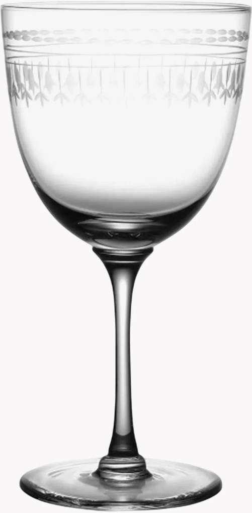 Copos de vinho em cristal artesanal Ovals, conjunto de 4