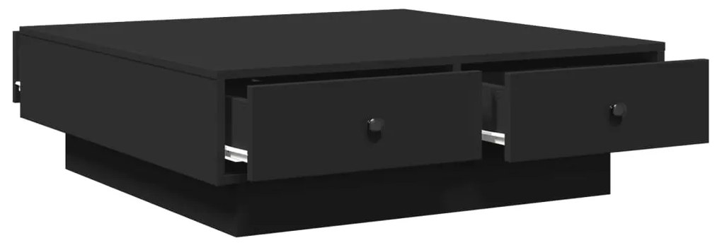 Mesa de centro 90x90x28 cm contraplacado preto