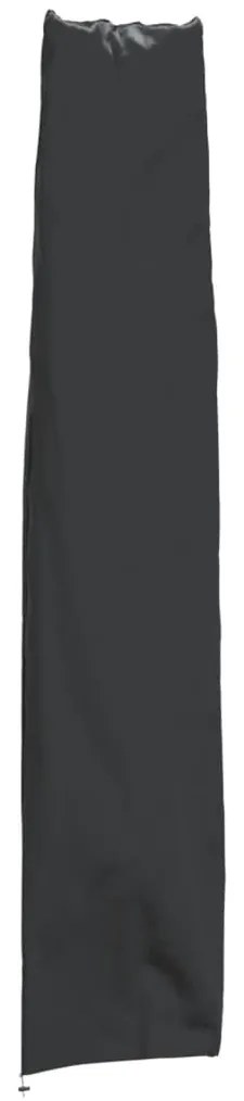 vidaXL Capa para guarda-sol de jardim 170x28/32 cm 420D oxford preto