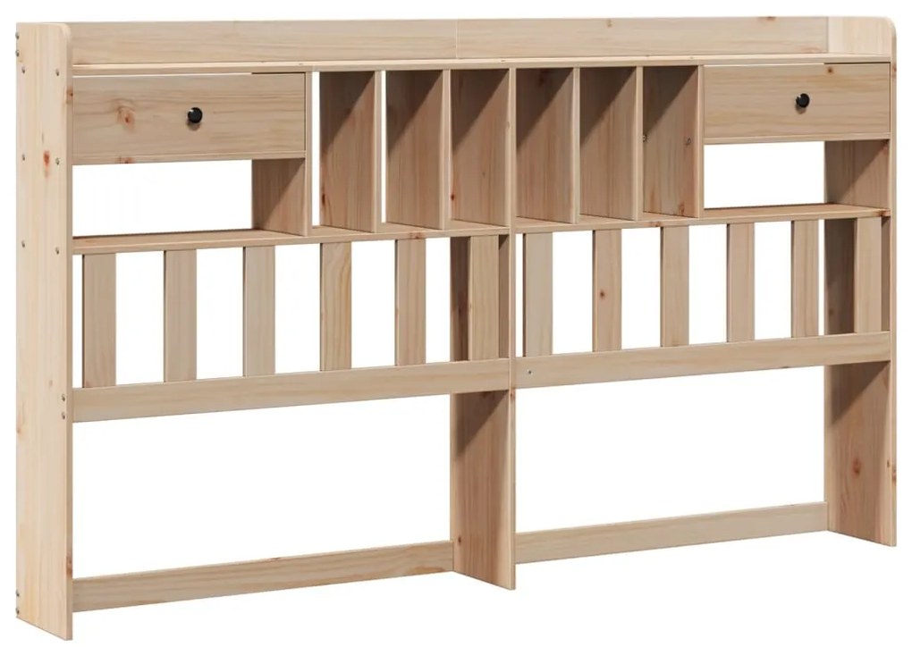 Cama com estante sem colchão 180x200 cm pinho maciço