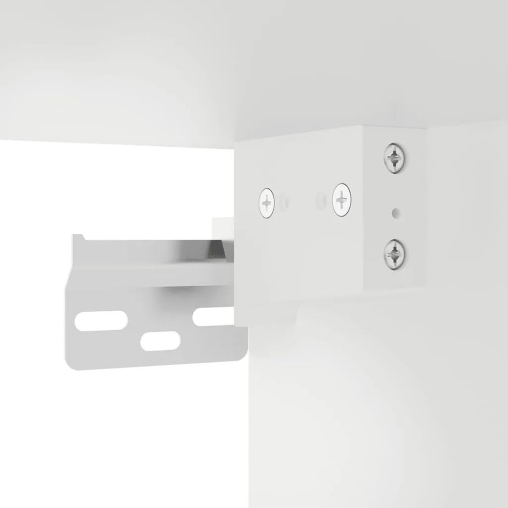 Móveis de TV para parede 2 pcs 40x34,5x40 cm branco