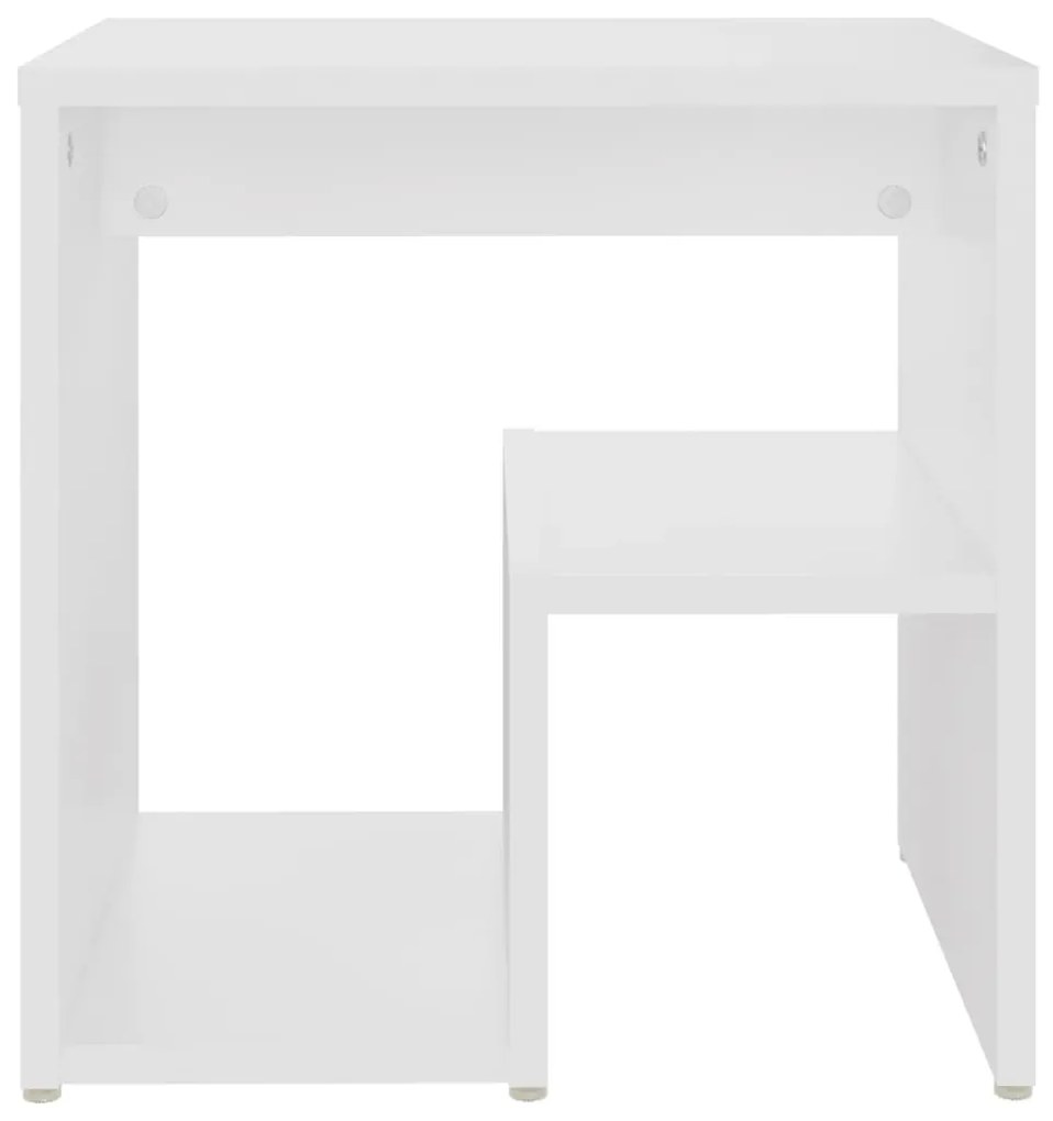 Mesa de cabeceira 40x30x40 cm derivados de madeira branco