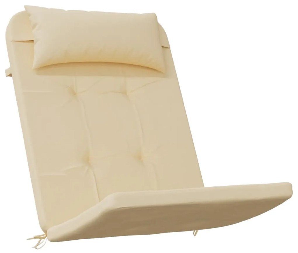 Almofadões p/ cadeira adirondack 2 pcs tecido oxford bege