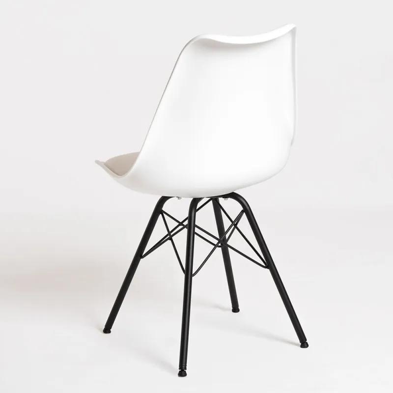 Pack 4 Cadeiras Tilsen Metalizado - Branco