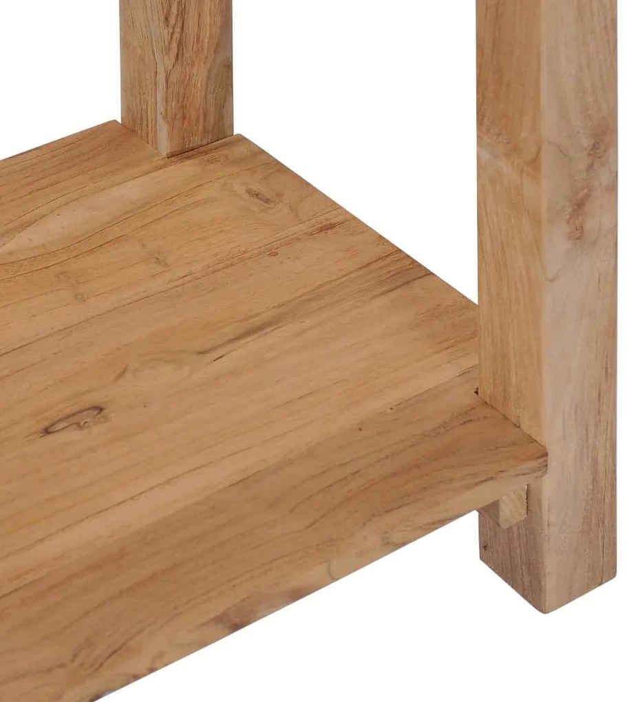 Mesa consola 120x35x75 cm madeira de teca maciça