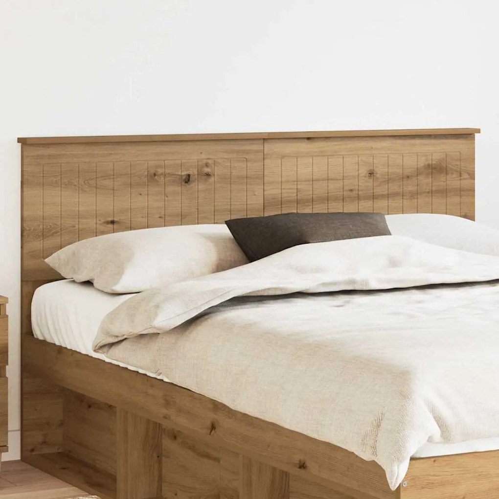 vidaXL Cabeceira Carvalho Artesanal 150 cm Madeira processada