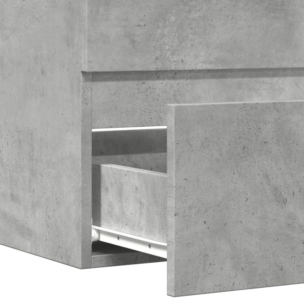 Móvel casa de banho 60x38,5x45 cm deriv. madeira cinza cimento