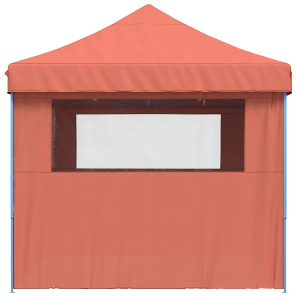 Tenda p/ festas pop-up dobrável 4 paredes laterais terracotta