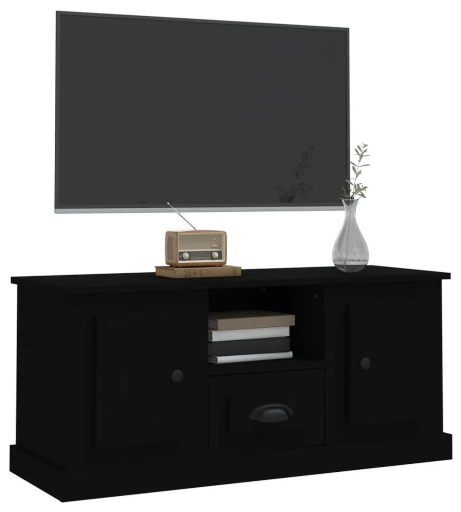 Móvel de TV 100x35,5x45 cm derivados de madeira preto
