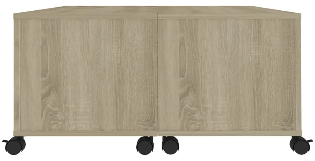 Mesa de centro 75x75x38 cm contraplacado carvalho sonoma