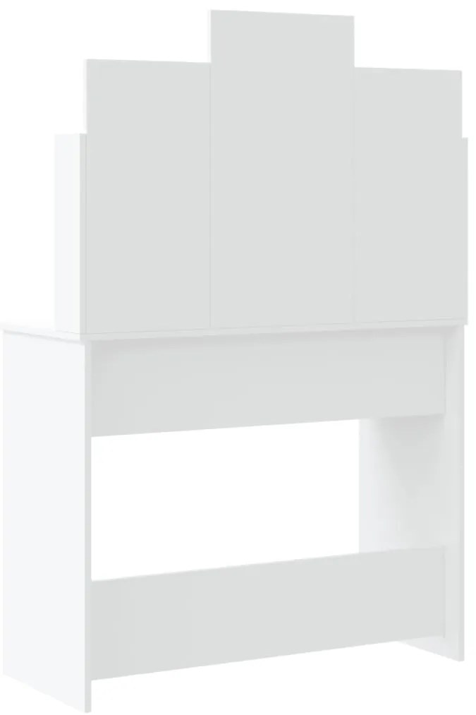 Toucador com luzes LED 96x40x142 cm branco