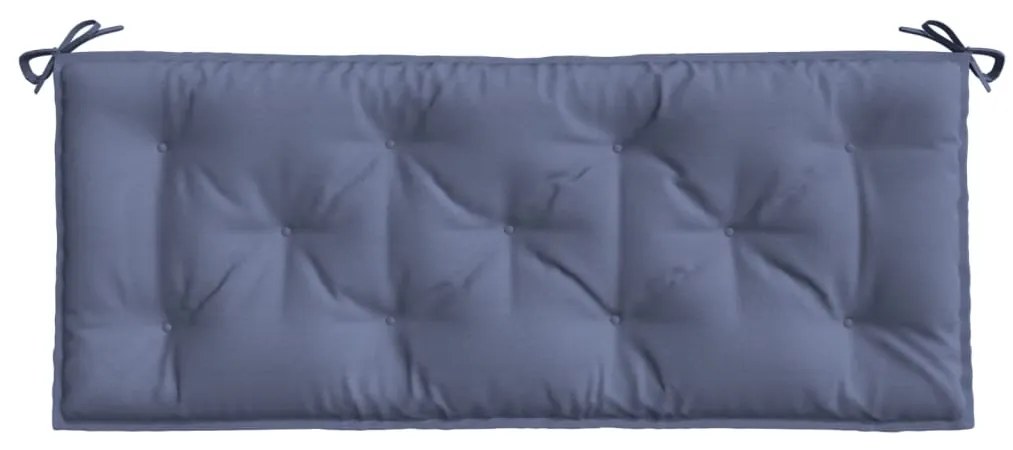 Almofadões banco jardim 2 pcs 120x50x7cm oxford azul-marinho