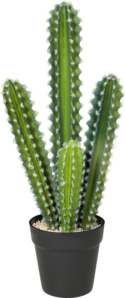 HOMCOM Planta Artificial Cacto 53 cm em Vaso para Casa Escritório Verde | Aosom Portugal