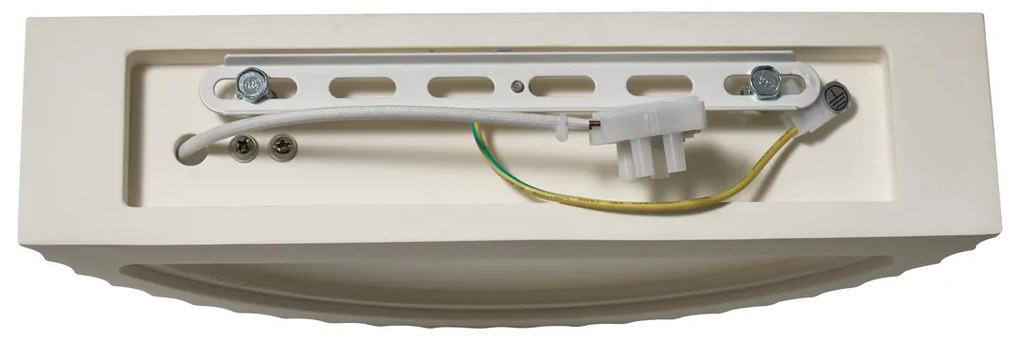 Candeeiro de Parede Escandinavo Branco Orgânico - Plaster