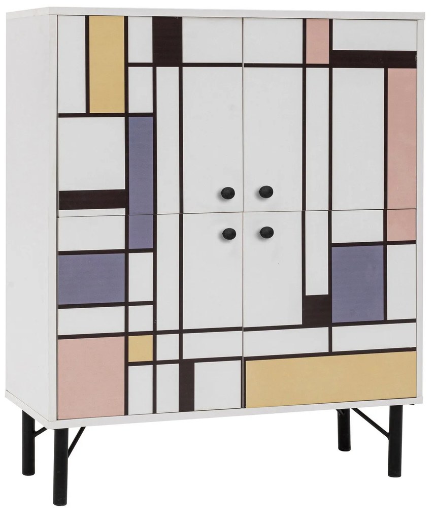Armário Multiuso Multilux – Branco – 95x111x36 cm