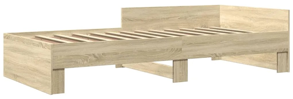Estrutura cama s/ colchão derivados de madeira carvalho sonoma