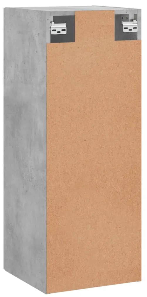 Armário de parede 34,5x34x90 cm cinzento cimento