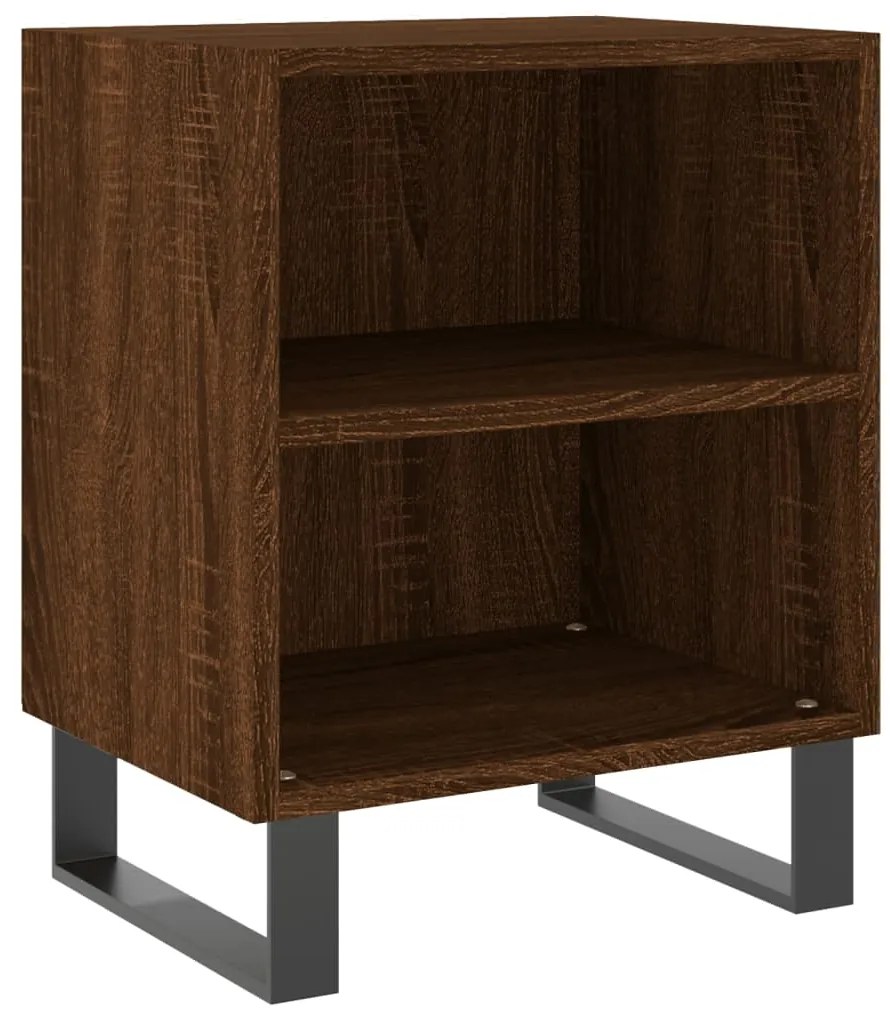 Mesas cabeceira 2pcs 40x30x50cm deriv.madeira carvalho castanho