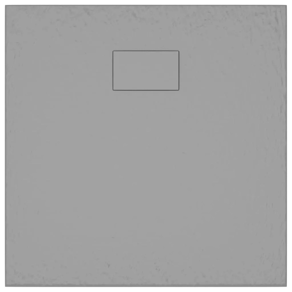 Base de chuveiro SMC 80x80 cm cinzento