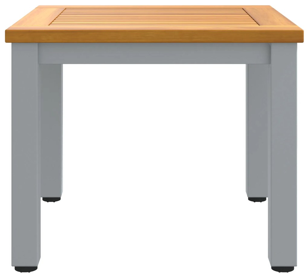Mesa Lateral de Jardim 45x45x38 cm em Madeira de Acácia Sólida
