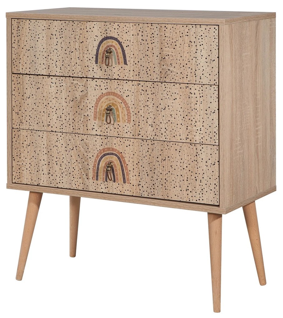 Cómoda City Trio – Multicolor – 80 cm x 89 cm x 40 cm