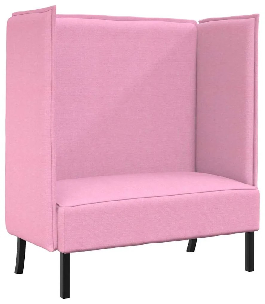 Sofá Alto Rosa 109x56x121 cm Tecido