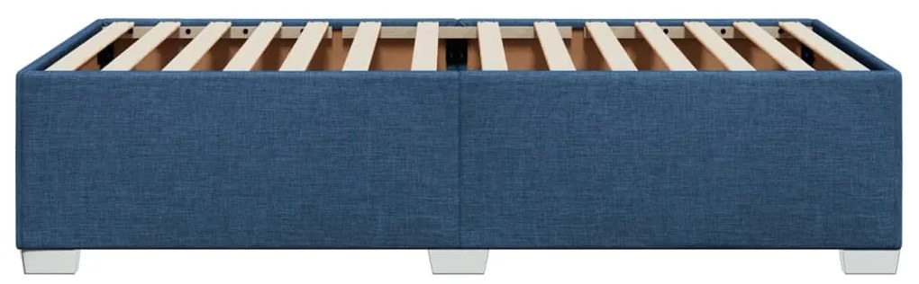 Estrutura de cama 90x190 cm tecido azul