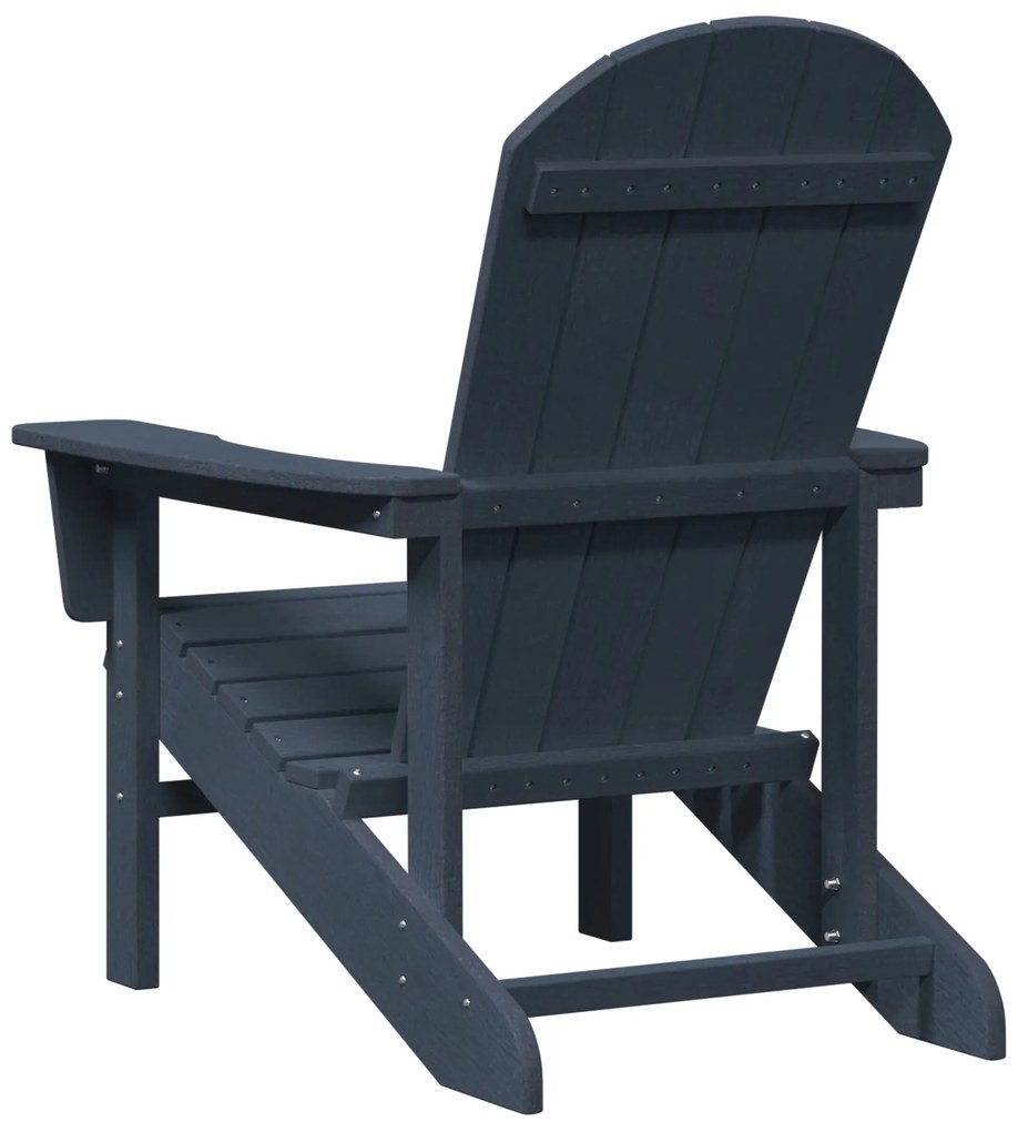 Cadeira Adirondack Azul-marinho 74x82x91 cm HDPE