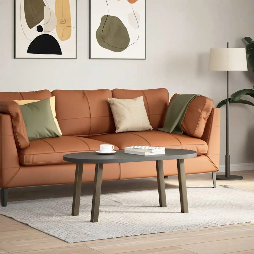 Pés para mesa de centro 4 peças aço natural 42 cm aço