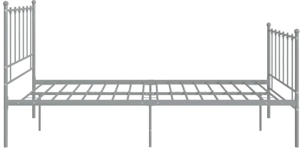 Estrutura de cama 120x200 cm metal cinzento