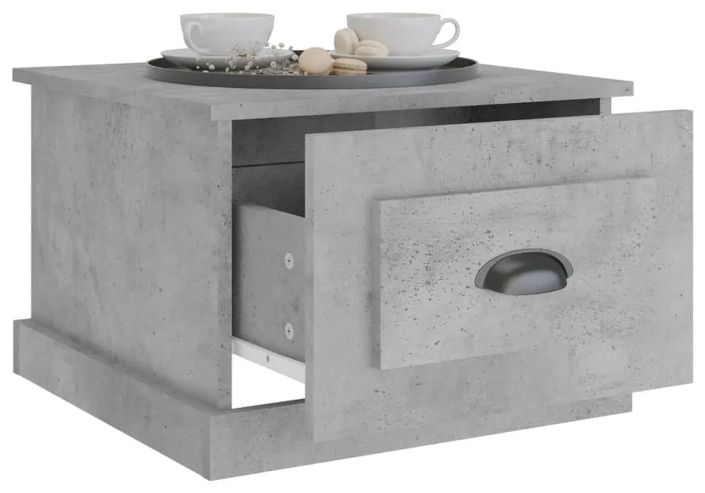 Mesa de centro 50x50x35 cm derivados de madeira cinzento sonoma