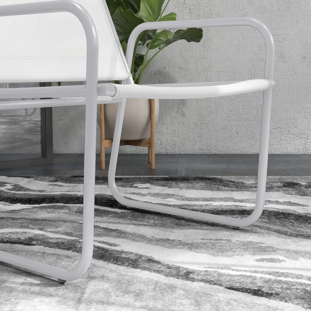 Conjunto de Móveis de Jardim Conjunto de 1 Mesa Redonda e 2 Cadeiras d