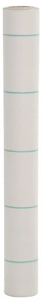 vidaXL Tela para ervas daninhas 1x150 m PP branco
