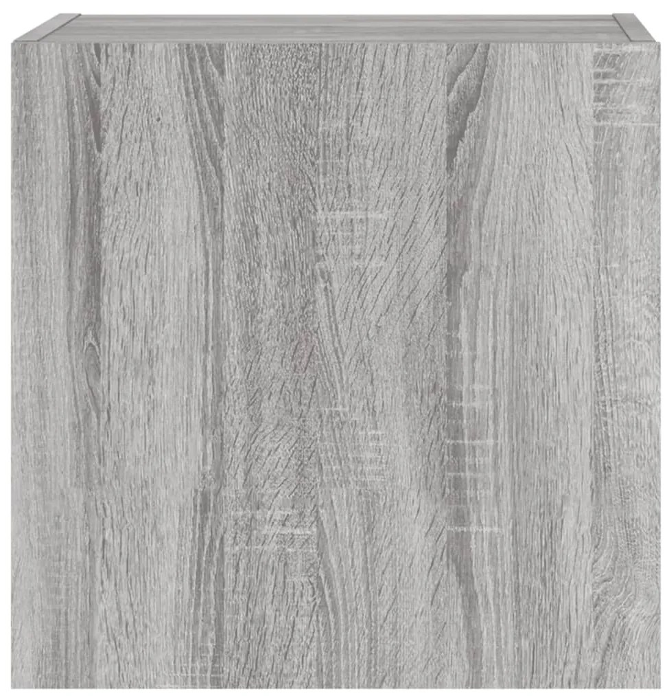 Móvel parede TV 40,5x30x40 cm derivados de madeira cinza sonoma