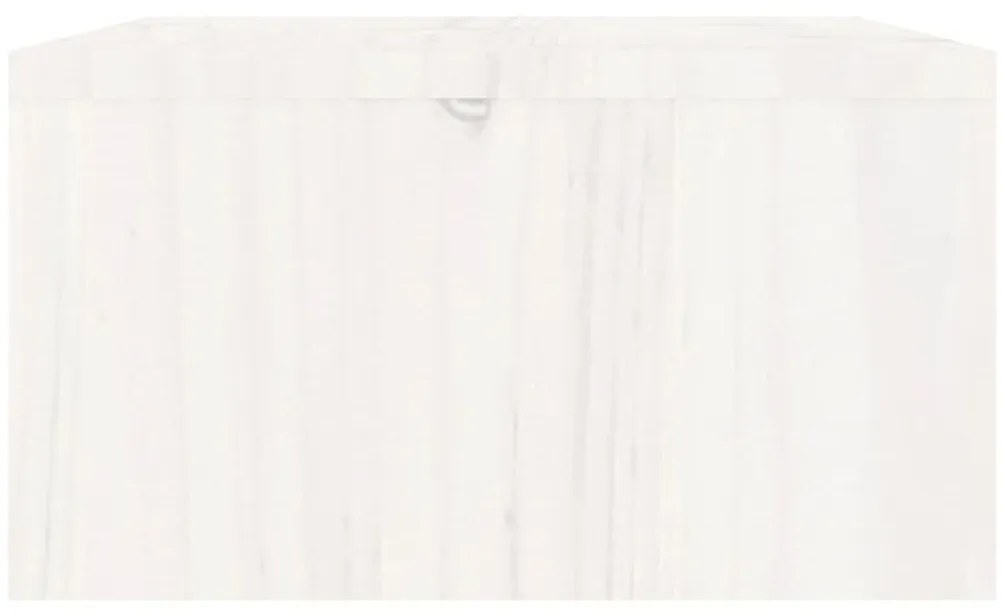 Suporte para monitor 100x27x15 cm pinho maciço branco