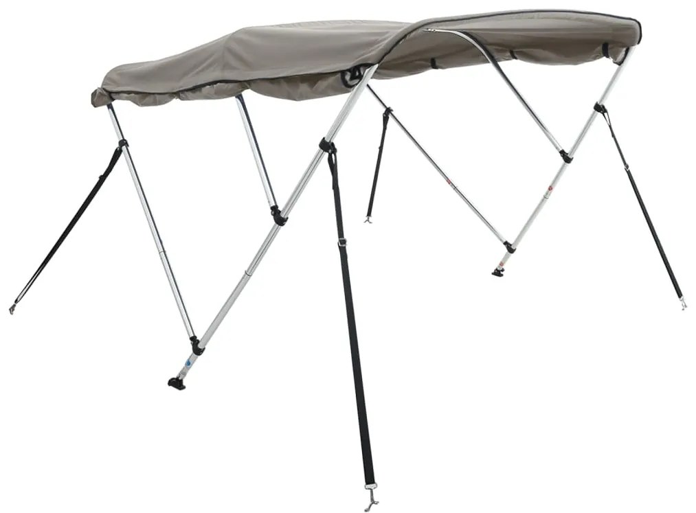 Toldo de 3 arcos Bimini c/ paredes laterais 183x(185-198)x137cm