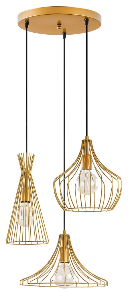 Candeeiro Chandelier Mezopotamya – Dourado – 55 cm