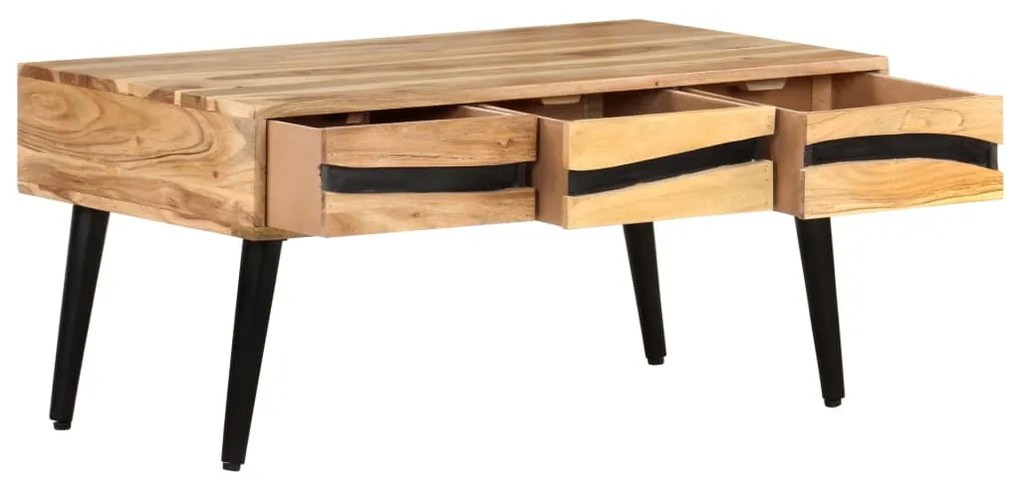 Mesa de centro 88x50x42 cm madeira de acácia maciça