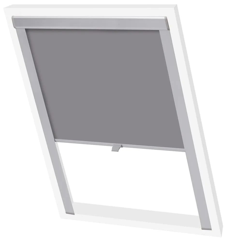 vidaXL Persiana rolante, opaca, cinzento M06/306