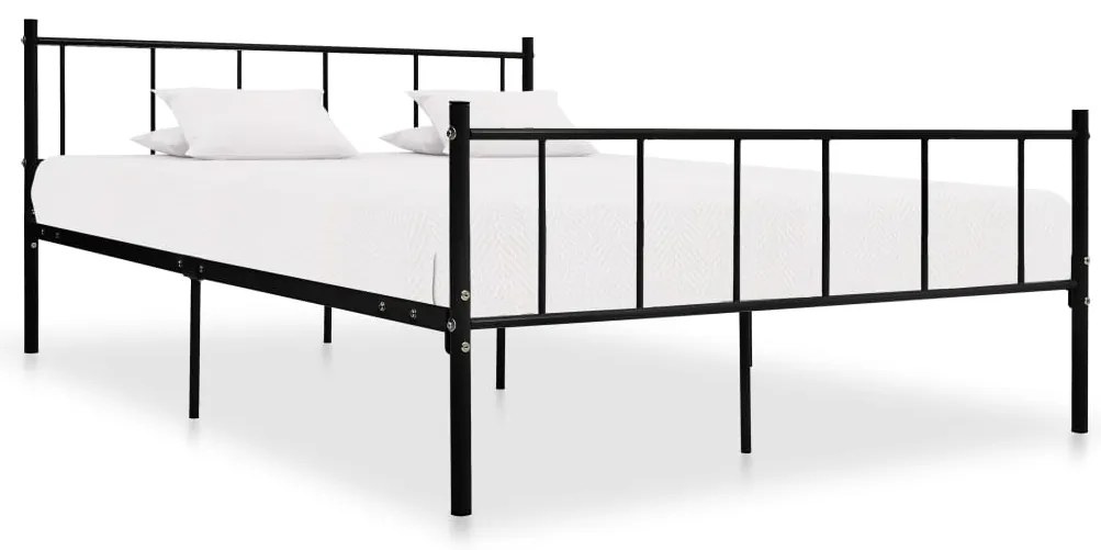 Estrutura de cama 180x200 cm metal preto