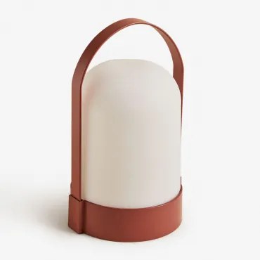 Lâmpada De Mesa Led Sem Fios Para Exterior Agnese Romã Vermelha - Sklum