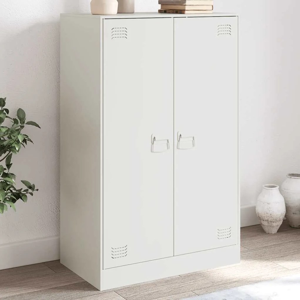 Aparador 67x39x107 cm aço branco