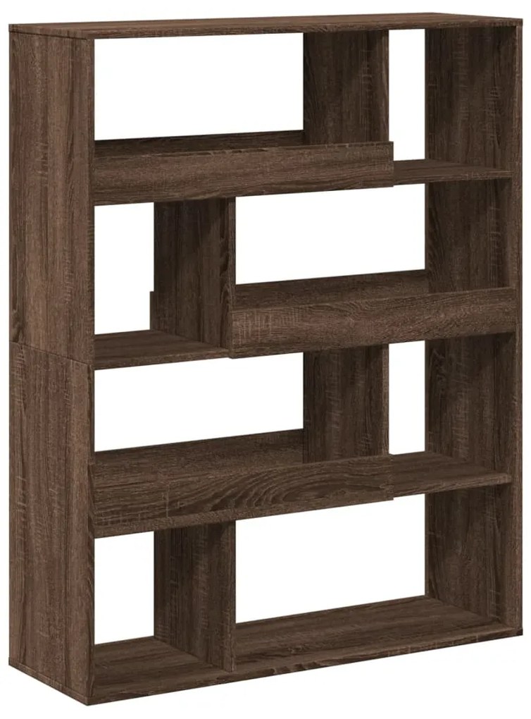 Estante 100x33x125,5 cm derivados de madeira carvalho castanho