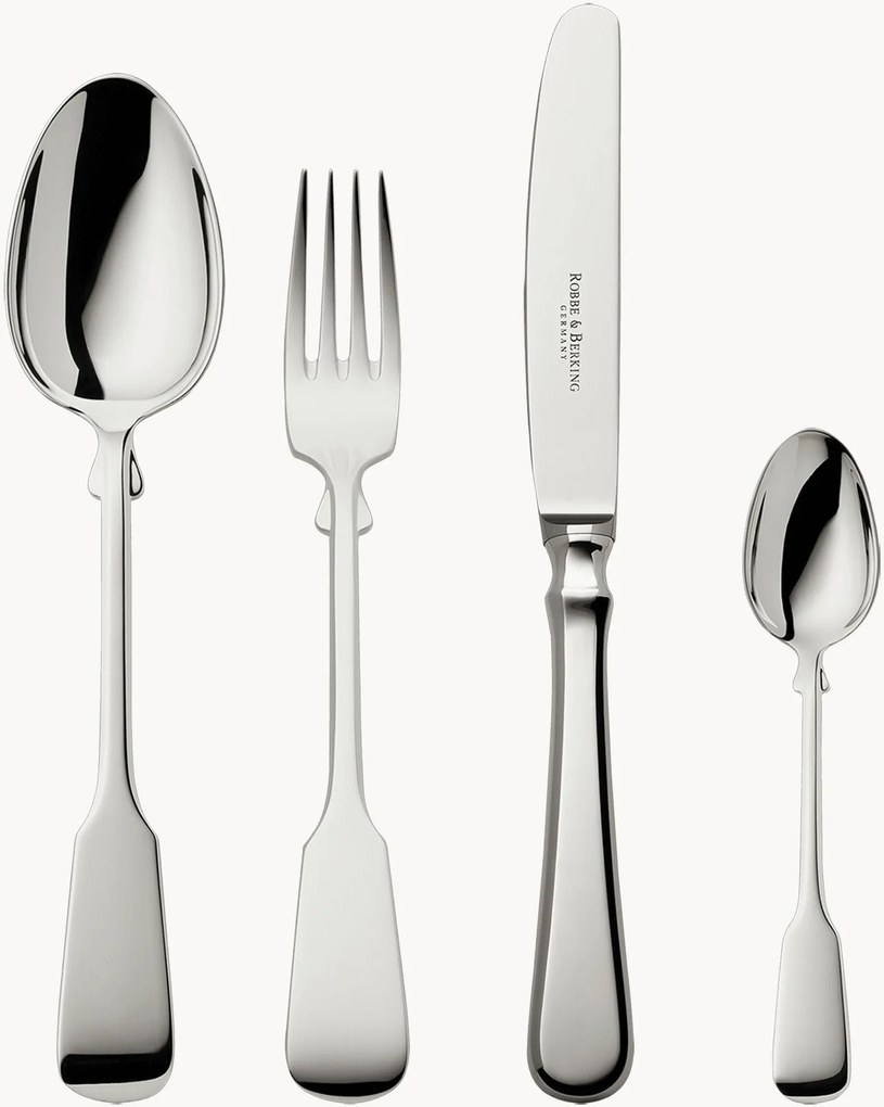 Conjunto de talheres artesanais muito polidos Spaten, vários tamanhos