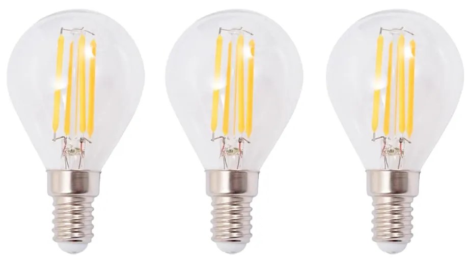 Candeeiro de teto com 3 lâmpadas filamentos LED 12 W