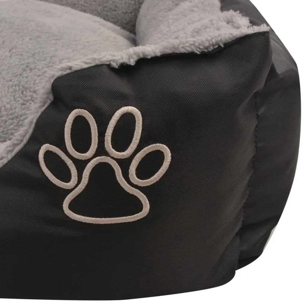 Cama para cães com almofada acolchoada tamanho XXL preto