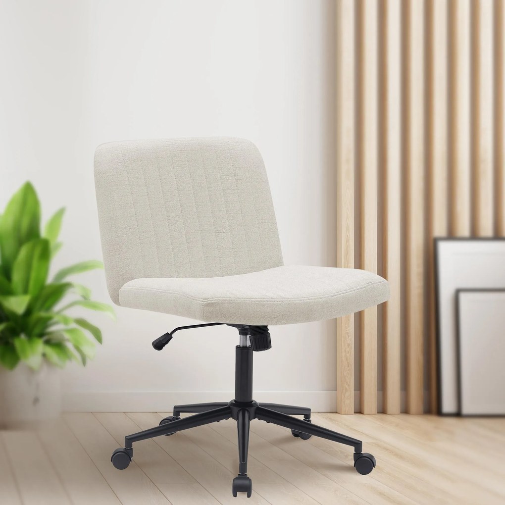 Cadeira de Escritório Kingman tecido creme