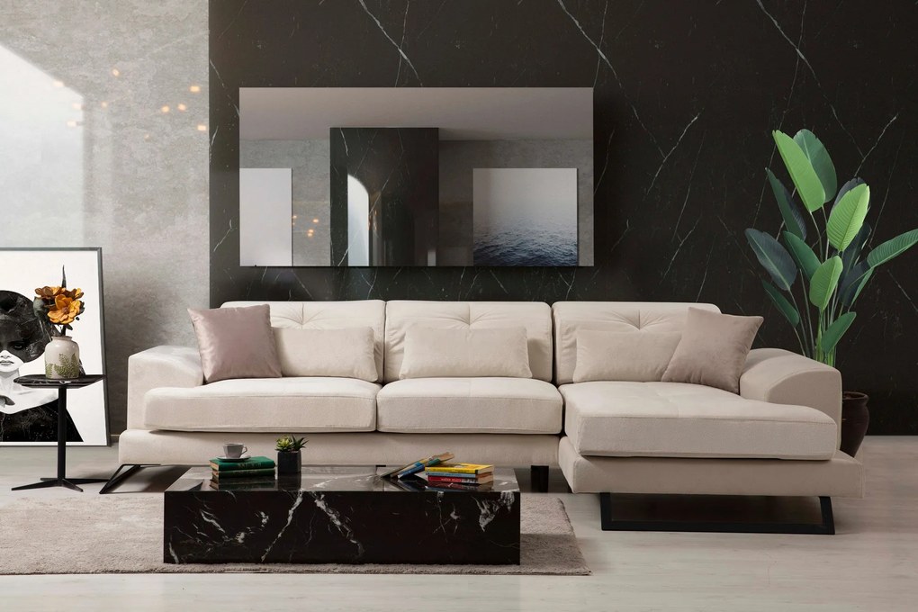 ****
Sofá de canto Frido – Ecru – 190 x 304 cm
**