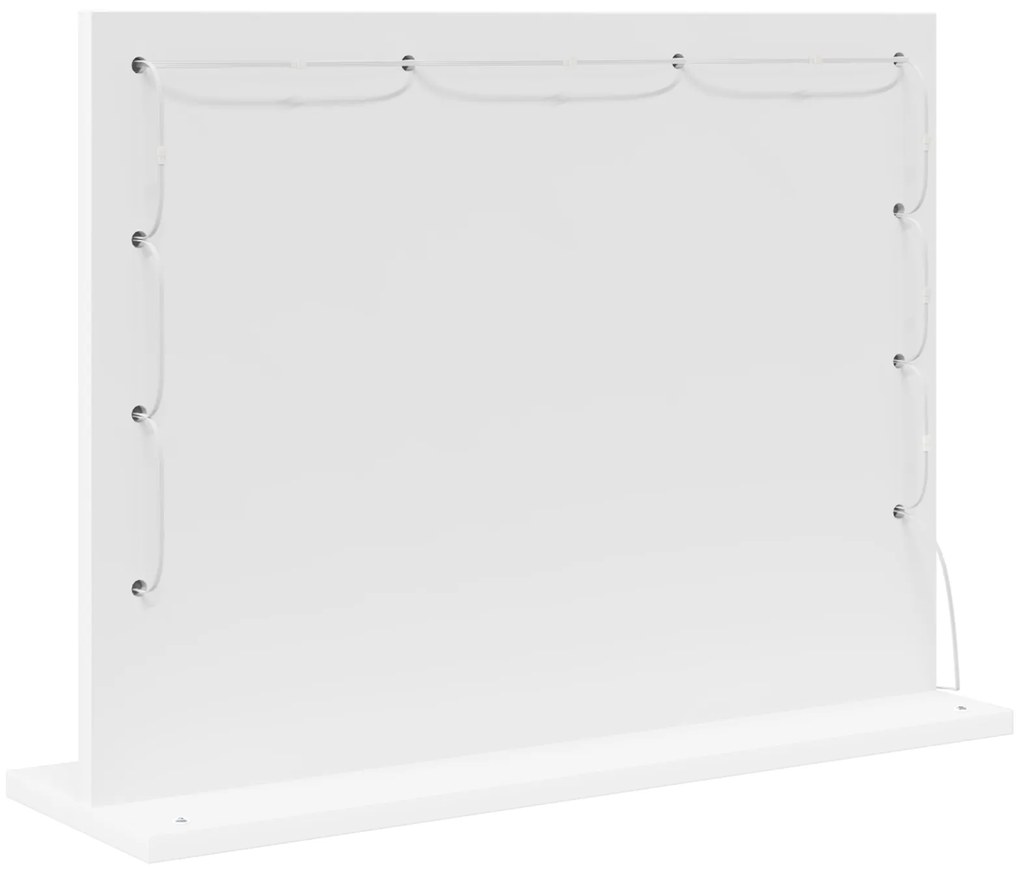 Espelho de Toucador com Luzes LED Branco 60x45x18 cm